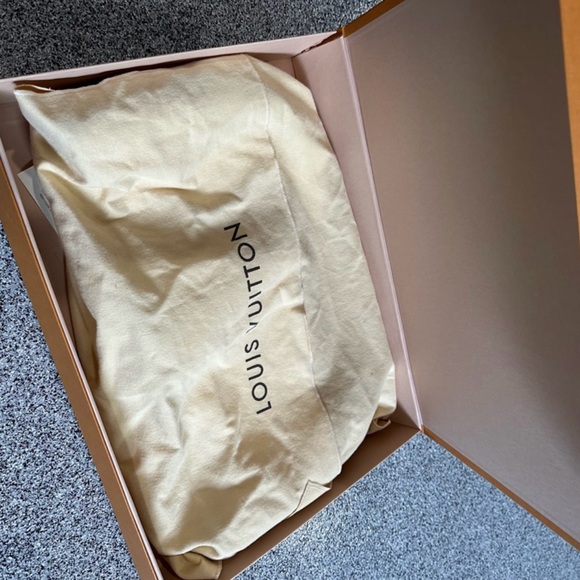 Louis Vuitton Gray and Tan Shoulder Bag with Signature Design - Picture 2 of 9